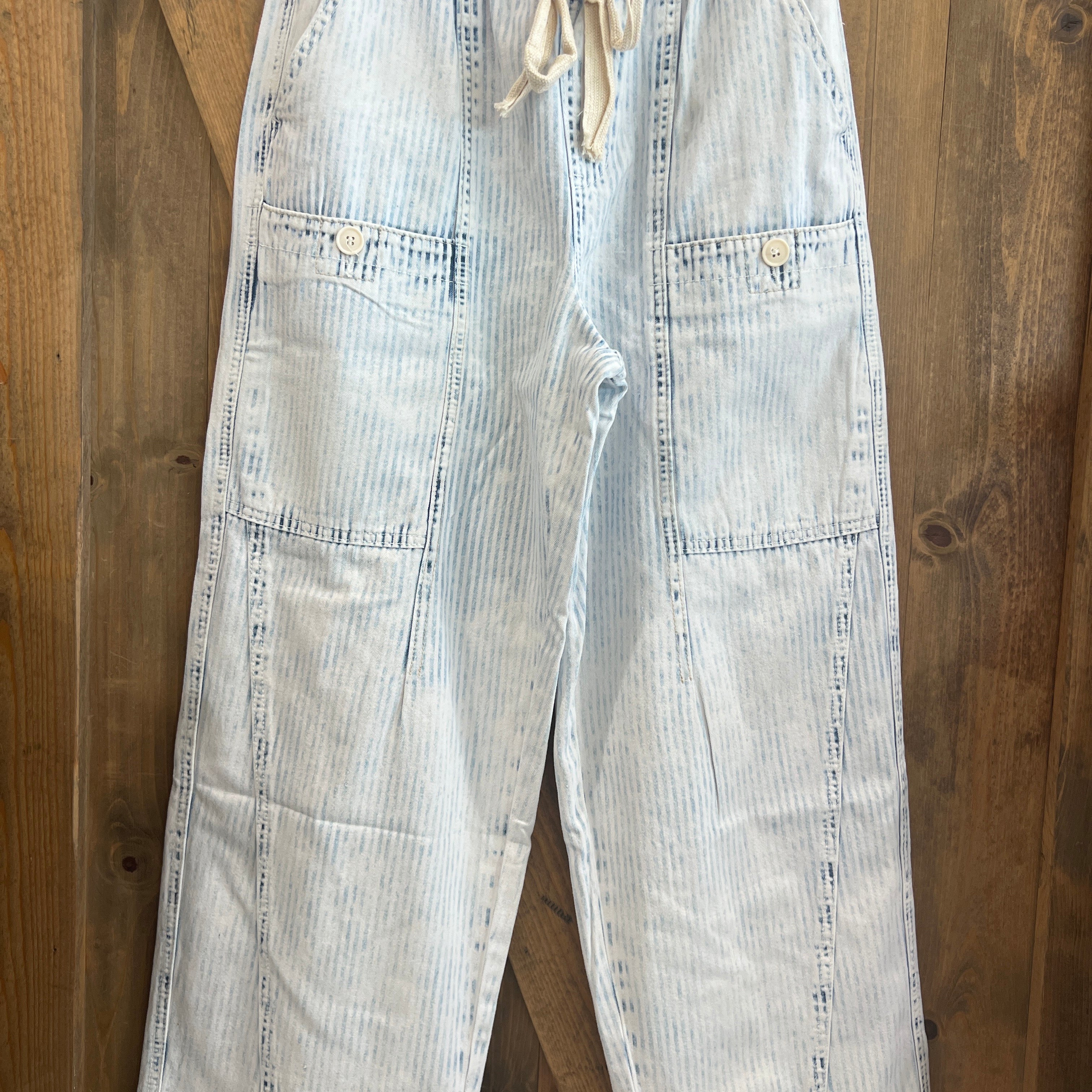 Miou Muse Stripe Barrel Jeans