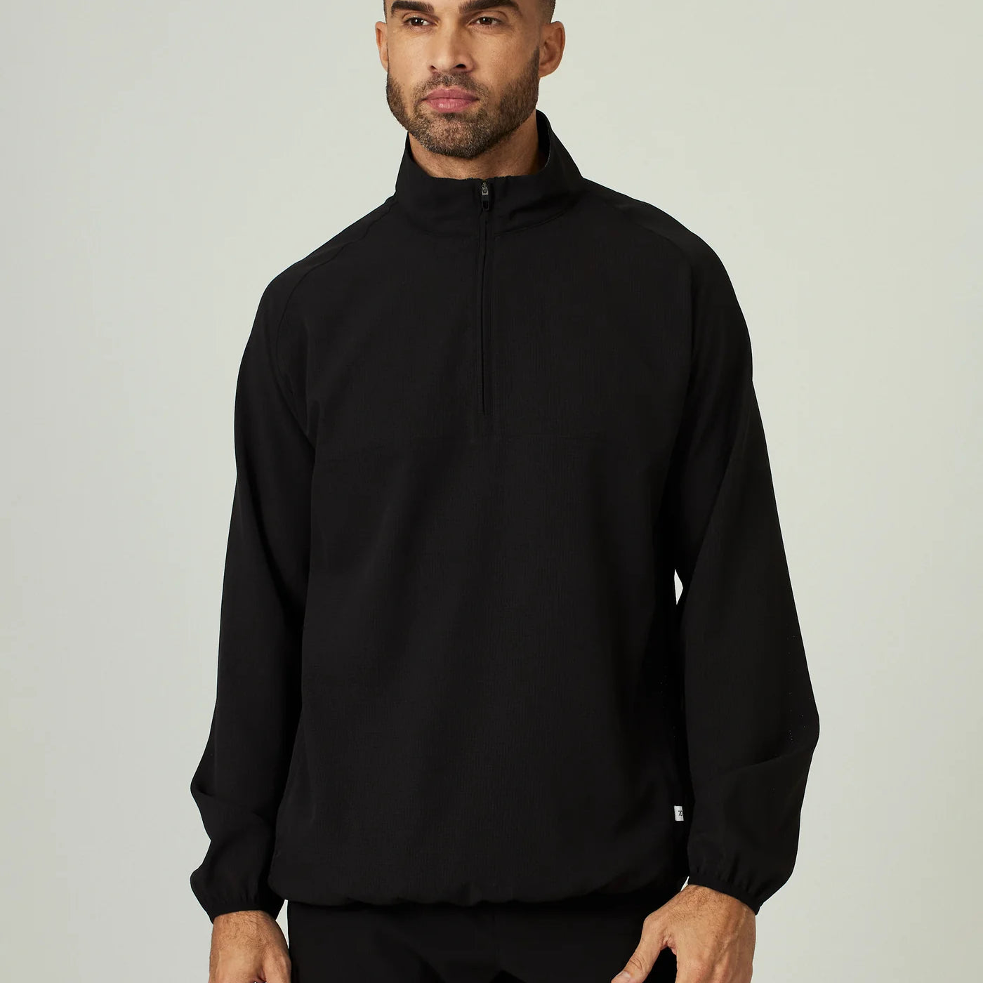 7Diamonds Men's Oxygenate Qrt. ZIP pullover(Black)