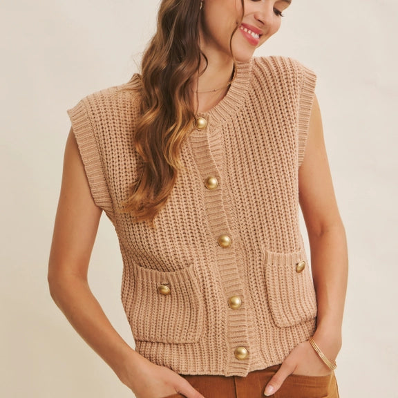 Hazelnut Sweater Vest