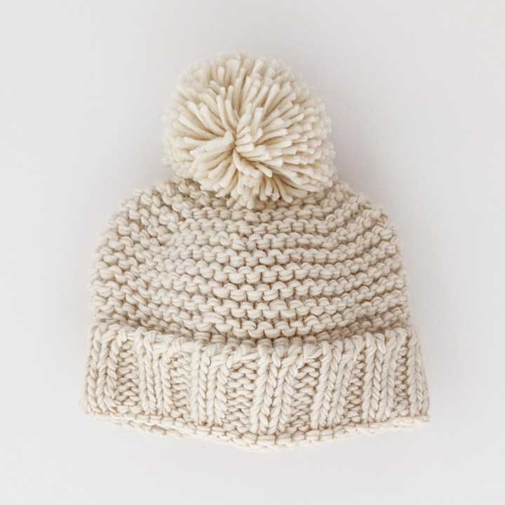 Garter Stitch Baby Beanie
