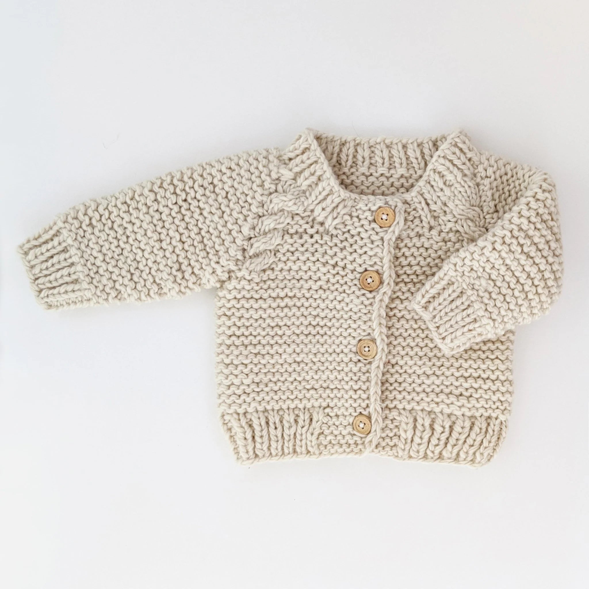 Garter Stitch Baby Cardigan