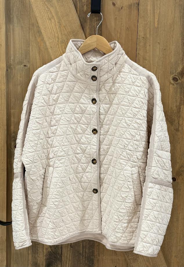 La Miel Soft Quilted Loose Fit Jacket