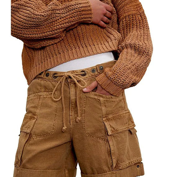 Free People Frankie Low-Rise Cargo Shorts