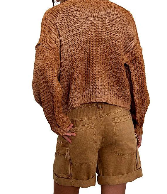 Free People Frankie Low-Rise Cargo Shorts