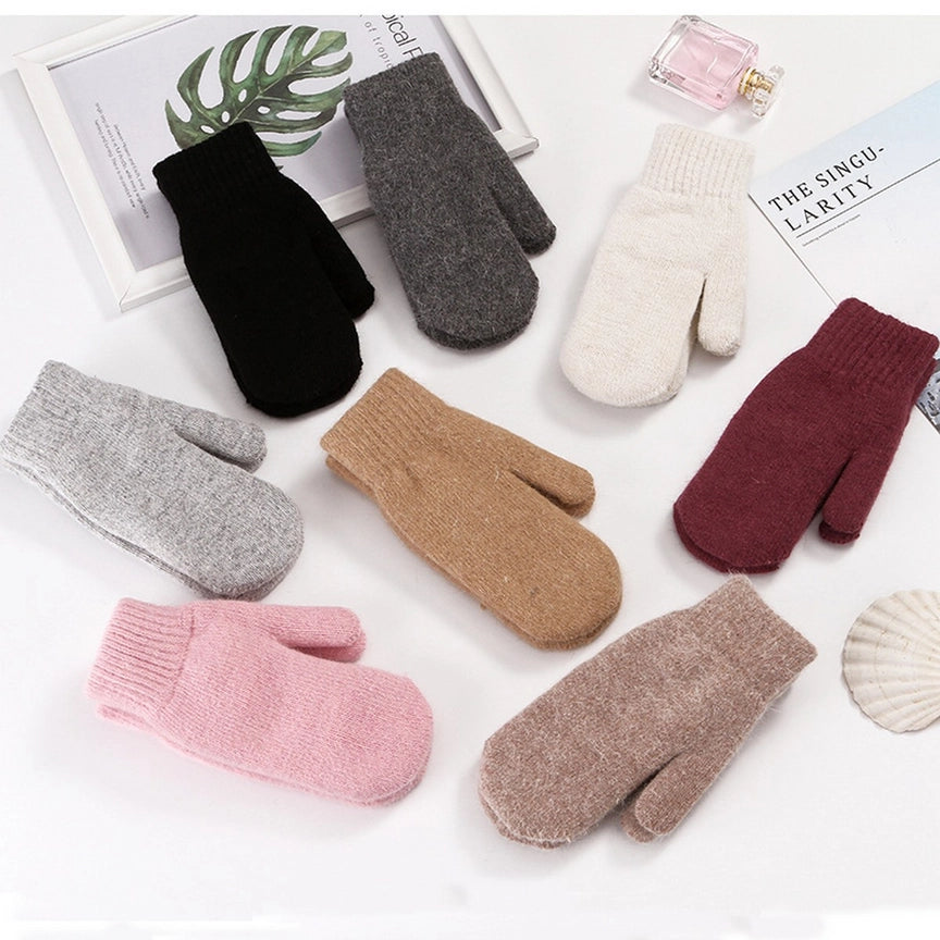 Rabbit Fur Full Finger Gloves