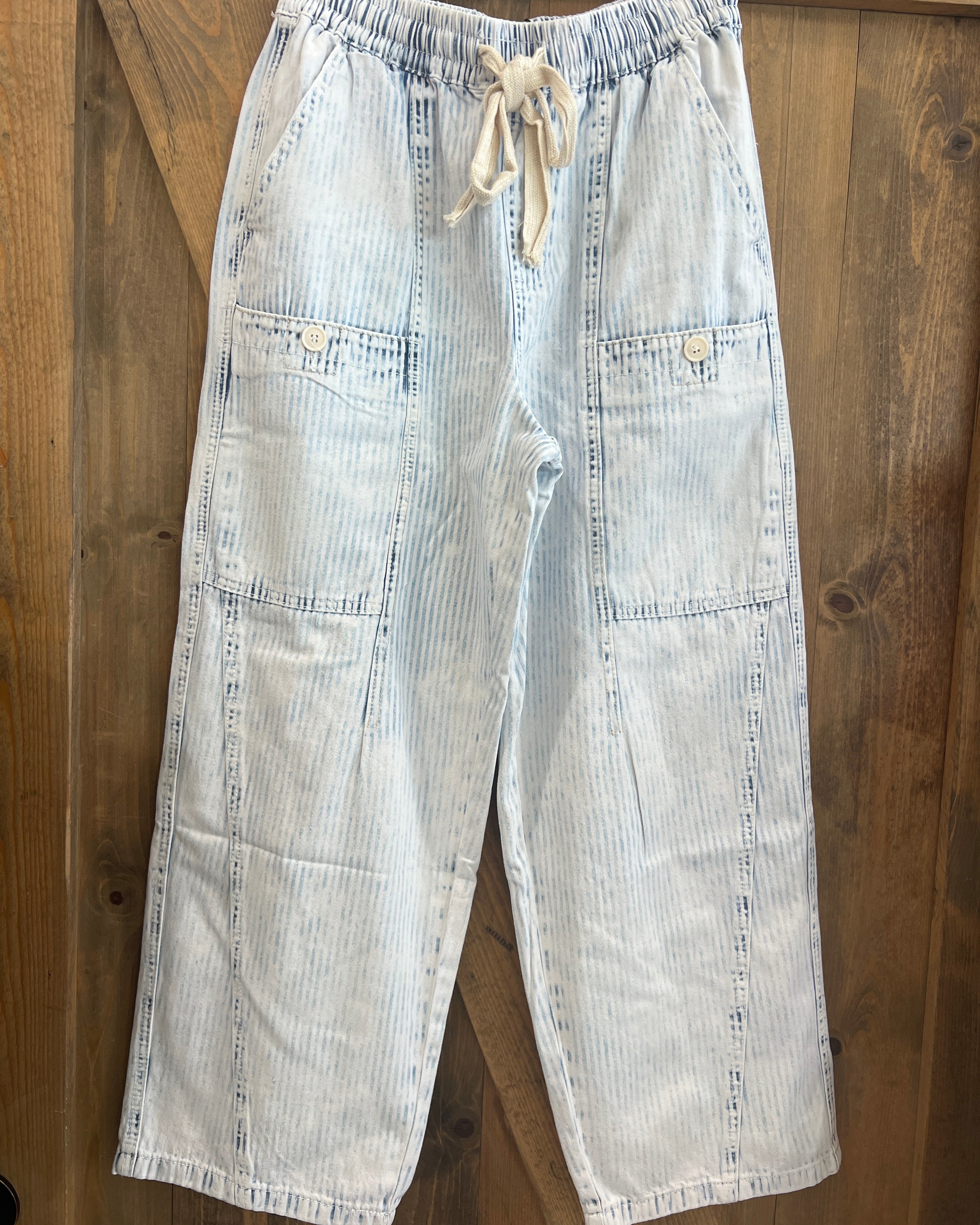Miou Muse Stripe Barrel Jeans