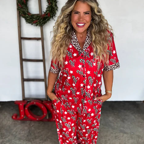 Blakeley Candy Cane Luxe PJ Set