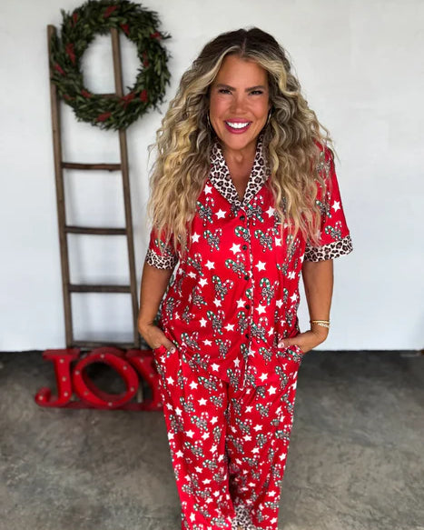 Blakeley Candy Cane Luxe PJ Set