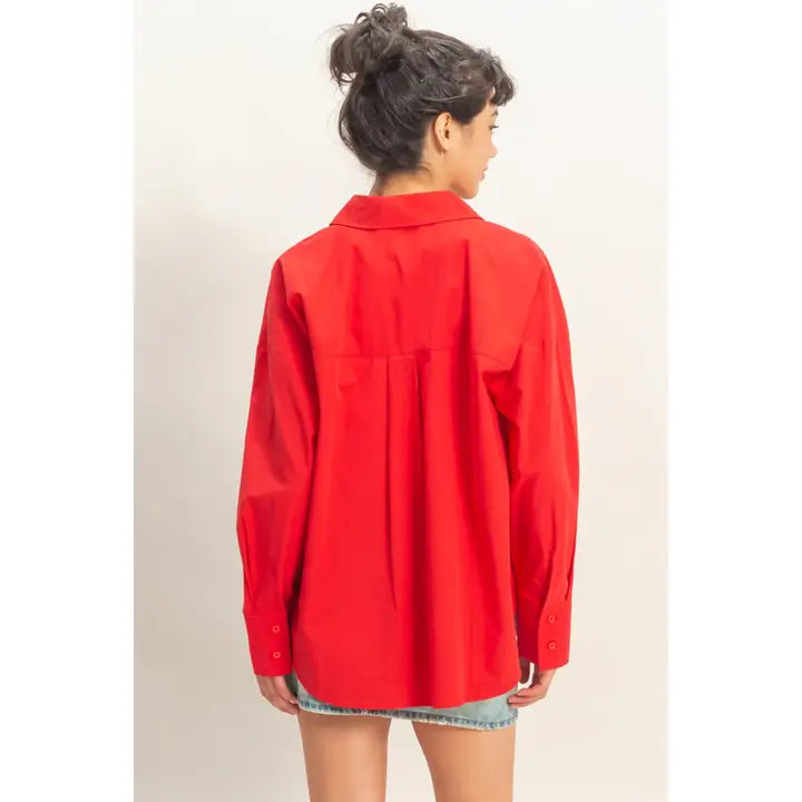 Button Up Poplin Shirt