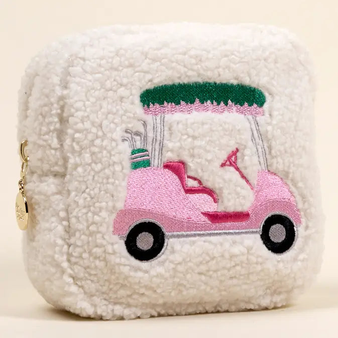 The Darling Effect Teddy Pouch–Square Golf Cart