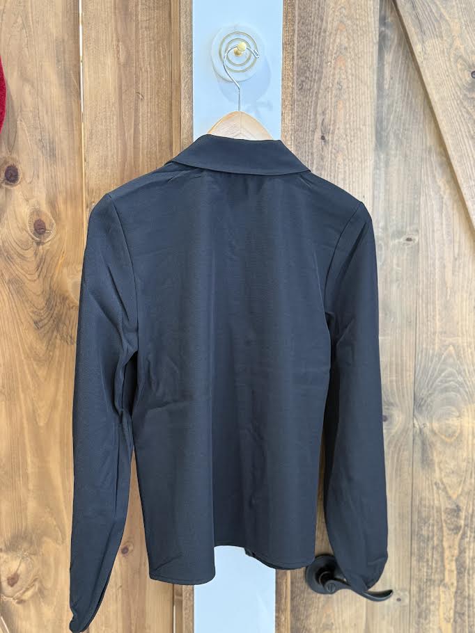 B.Young Black Tie Top