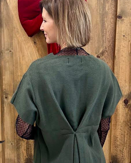 Elle Grey Hidden Button Cardigan