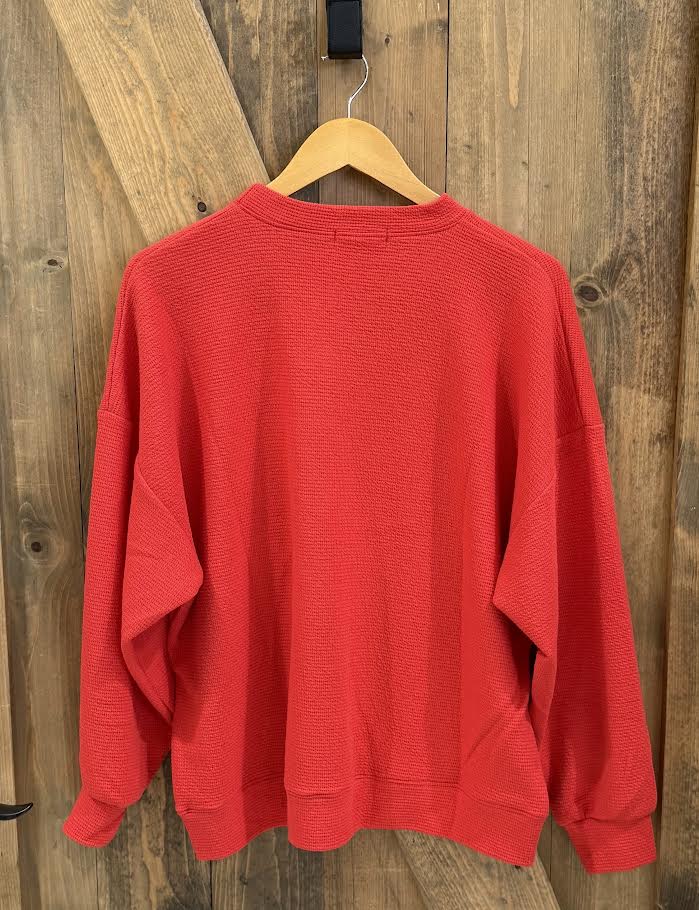 Tres Bien Knit Heart L/S Top