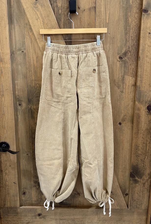 NoaBoa Drawstring Corduroy Cargo Pant