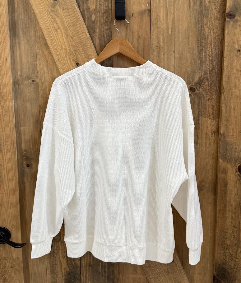 Tres Bien Knit Heart L/S Top