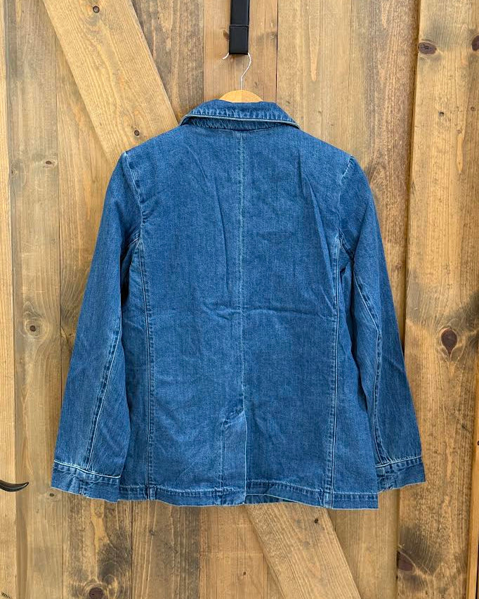 Hem & Thread Denim Blazer Jacket