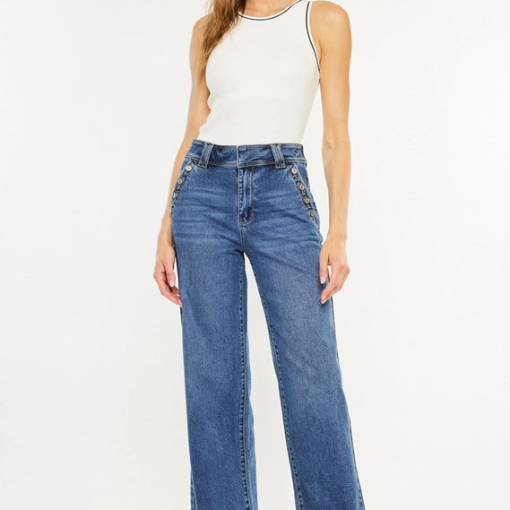 High Rise Wide Leg Jeans
