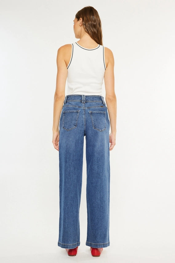 Kan Can Ultra High Rise Wide Leg Jeans