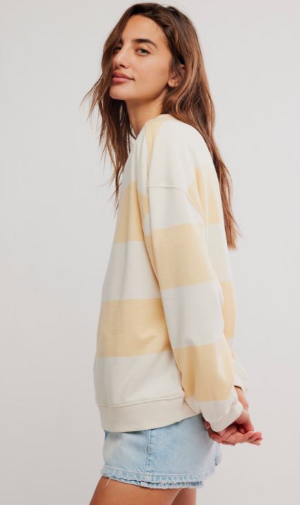 Free People Classic Stripe Crew