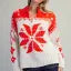 Merry Red Fair Isle Half-Zip Sweater