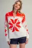 Merry Red Fair Isle Half-Zip Sweater