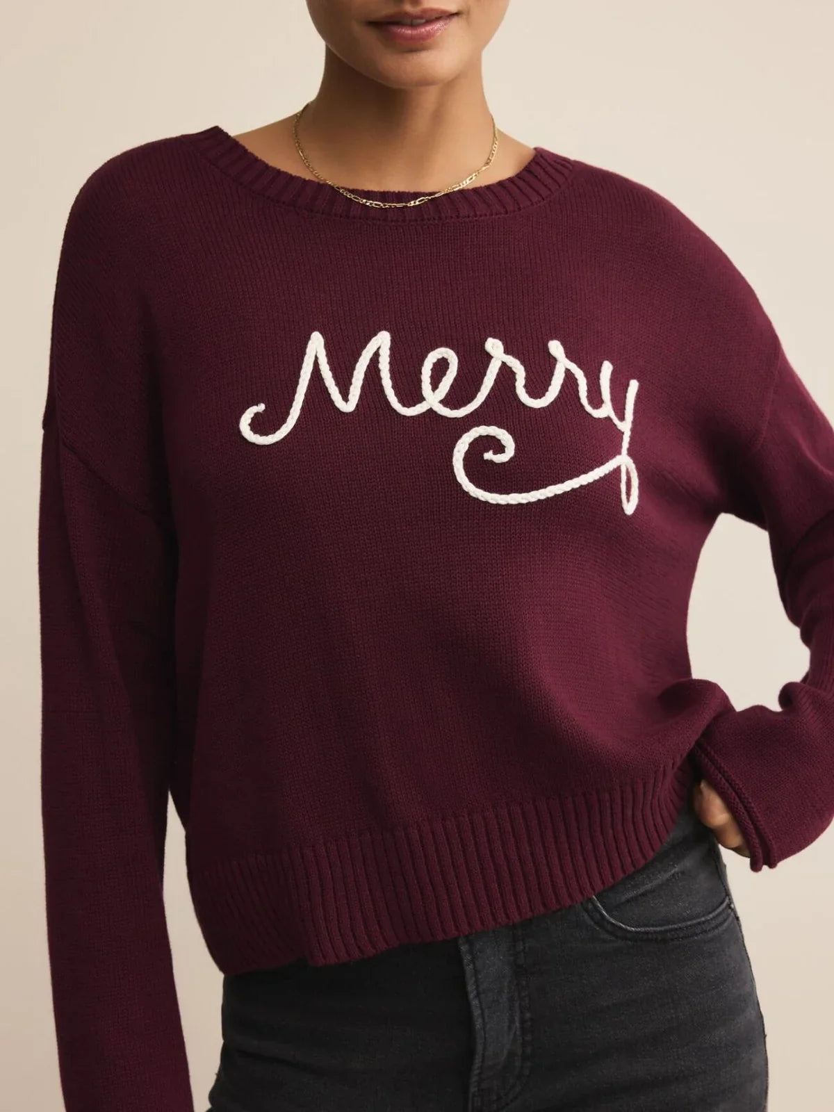 Z Supply Merlot Sienna Merry Sweater