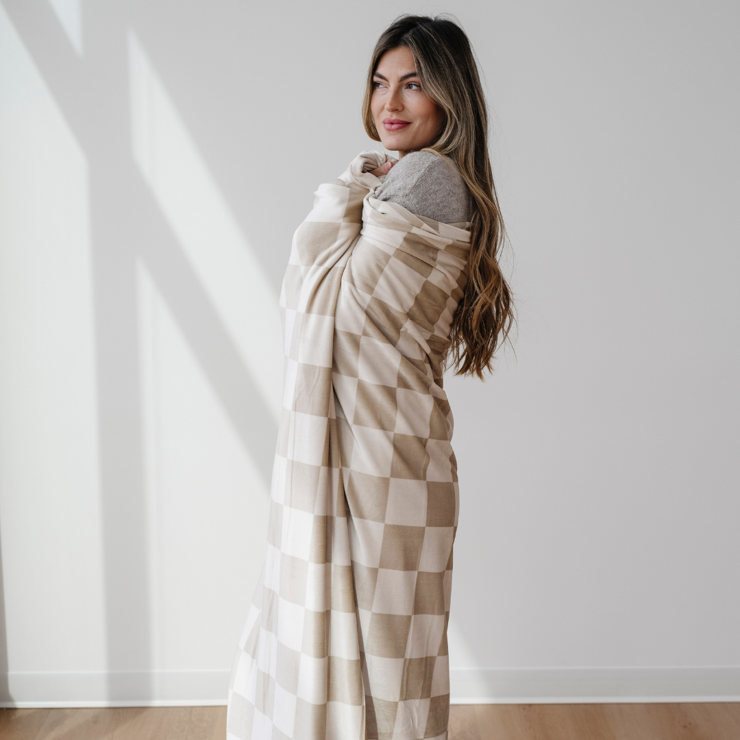 SARANONI MINKY STRETCH XL THROW BLANKETS