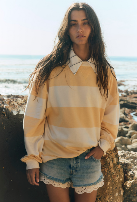 Free People Classic Stripe Crew