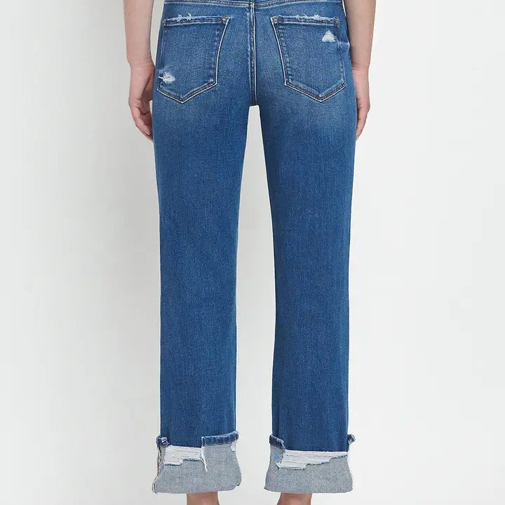 Vervet High Rise Cuffed Denim