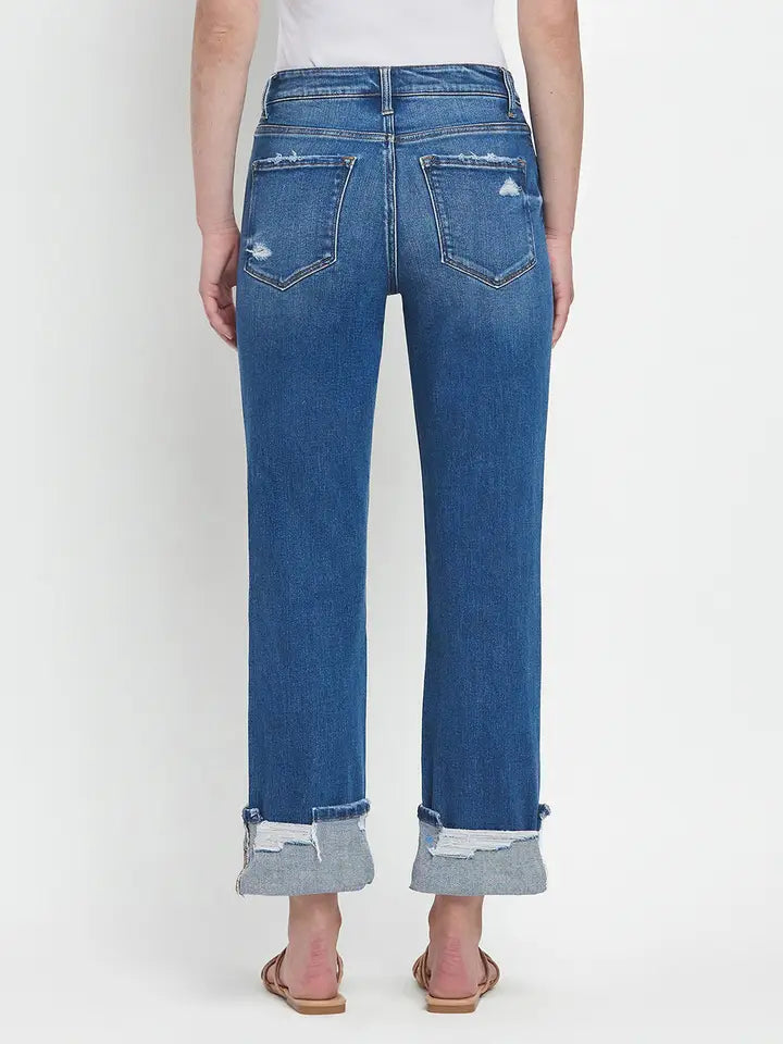 Vervet High Rise Cuffed Denim