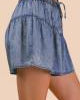 Very J Chambray Flaire Shorts