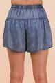 Very J Chambray Flaire Shorts