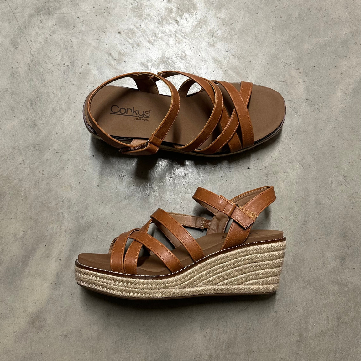 Corky's All Nighter Cognac Sandal