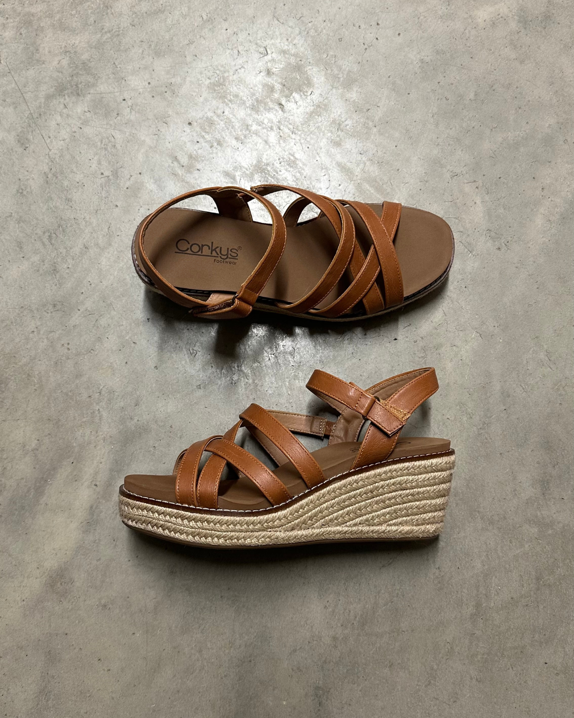 Corky's All Nighter Cognac Sandal
