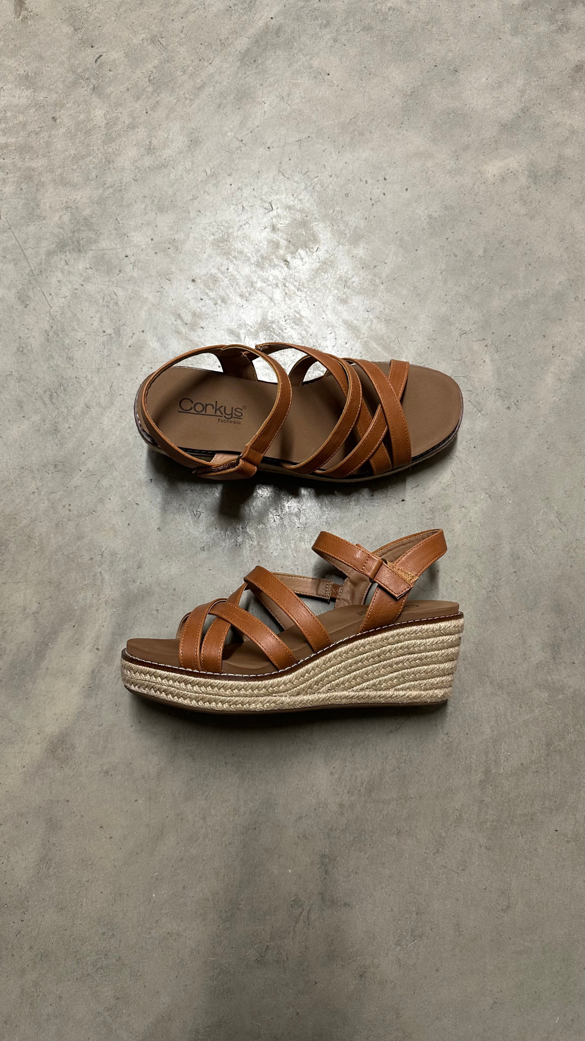 Corky's All Nighter Cognac Sandal