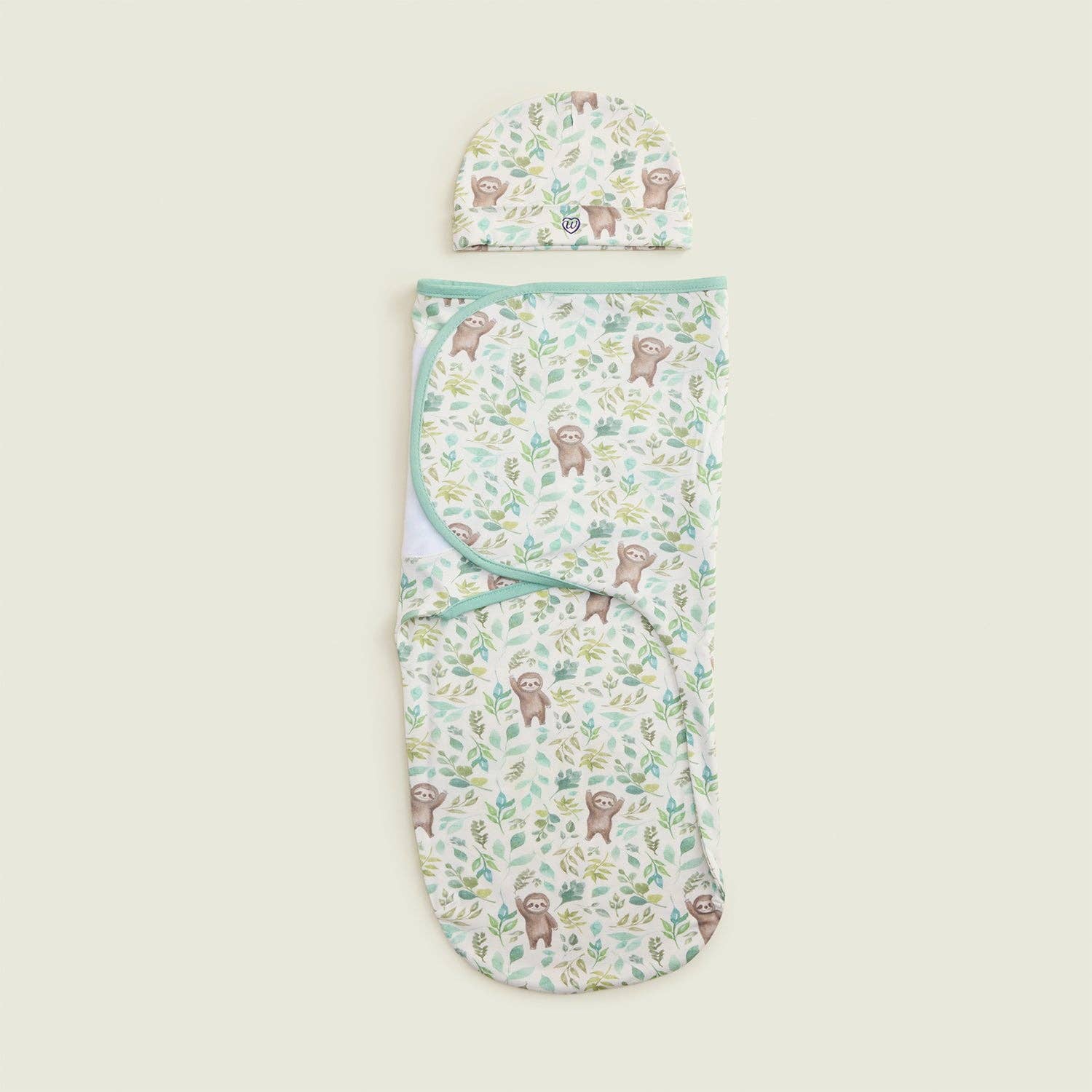 Sloth Swaddle & Beanie Gift Set Baby Clothes New Born