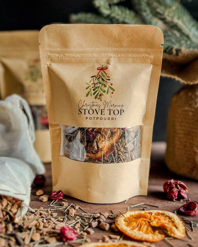 Christmas Morning Stovetop Potpourri | Cinnamon, Orange, Pine & Cranberry Simmer Mix