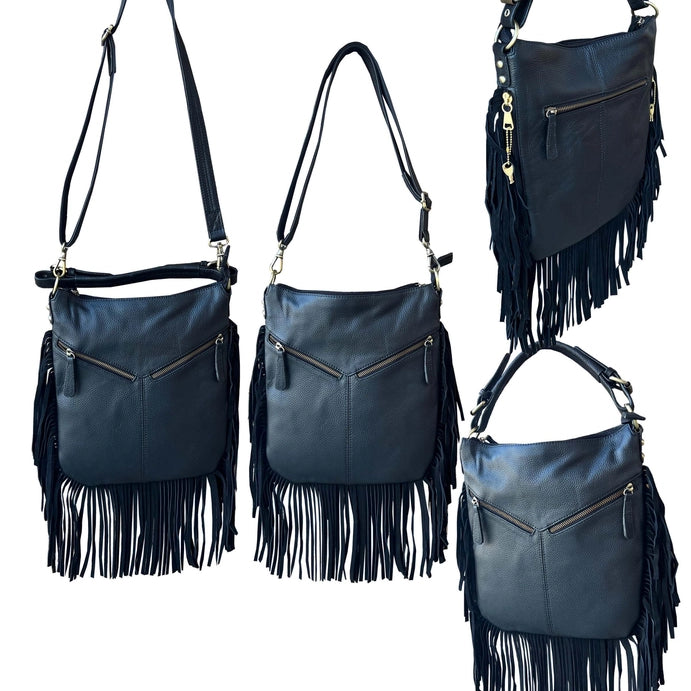 Top Grain Cowhide Leather Crossbody Shoulder Bag