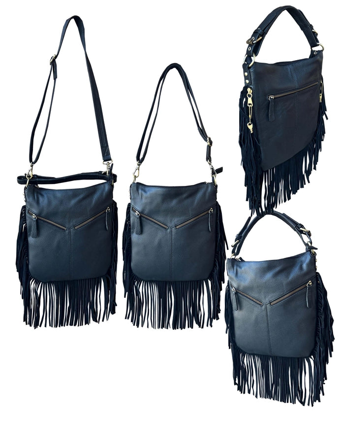 Top Grain Cowhide Leather Crossbody Shoulder Bag