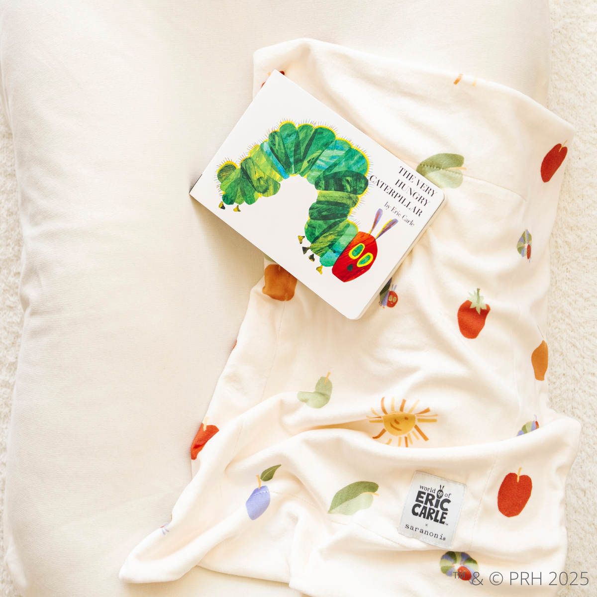 SARANONI THE VERY HUNGRY CATERPILLAR™ MINKY STRETCH LUXE BLANKETS