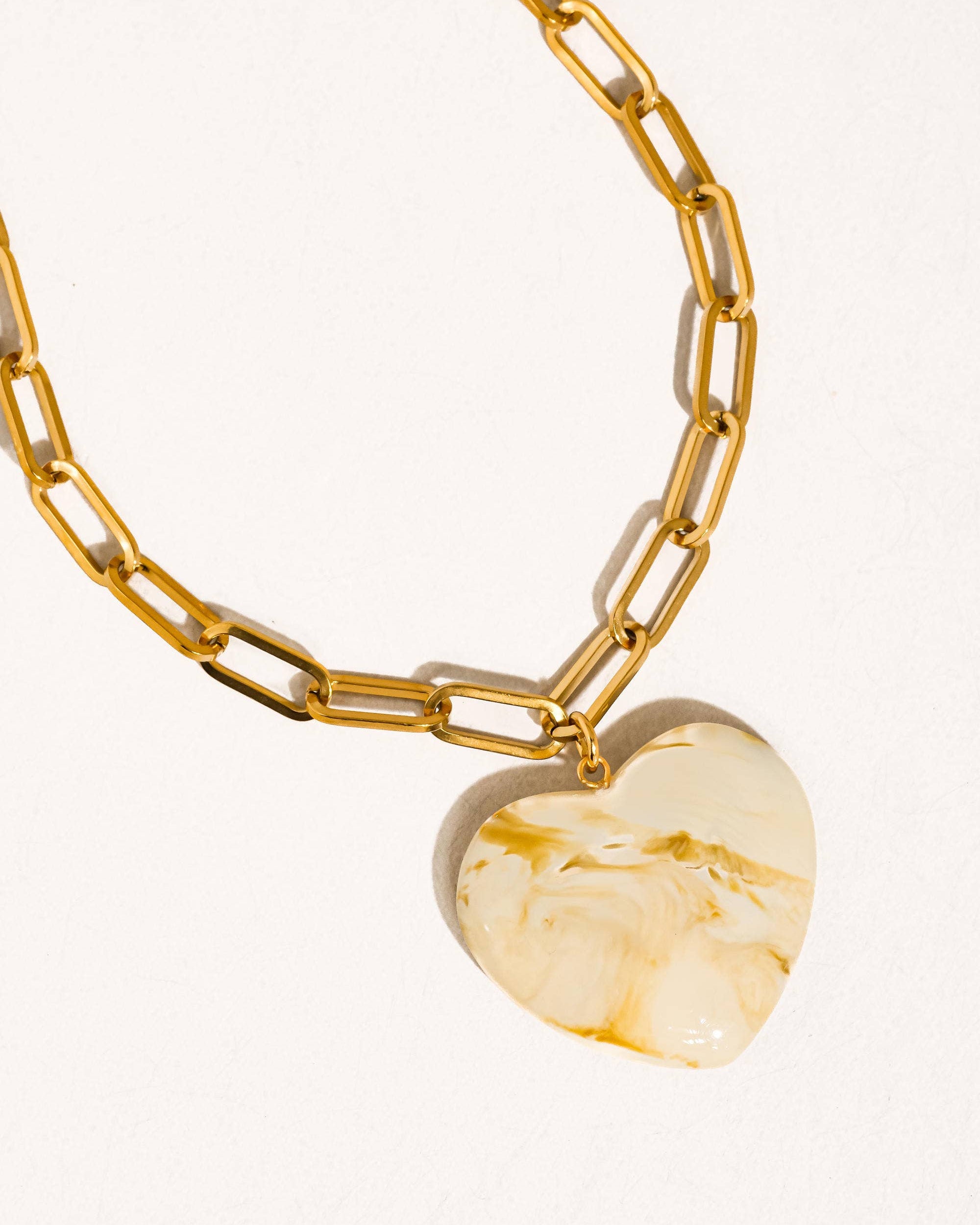 Rouelle 18K Gold Non-Tarnish Heart Chain Necklace
