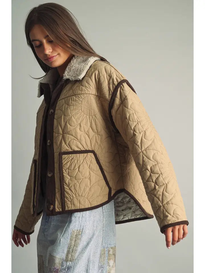Miou Muse Floral Quilt Jacket