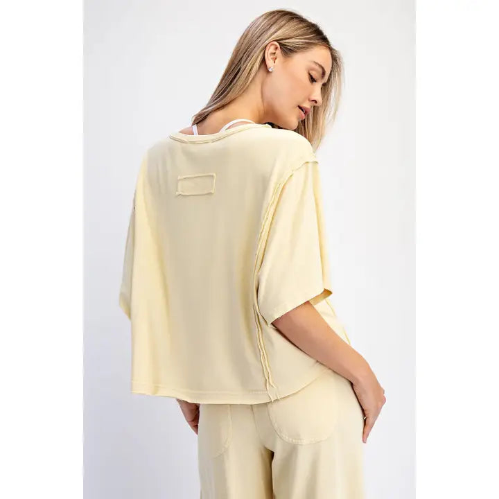 Mineral Washed Boxy Top
