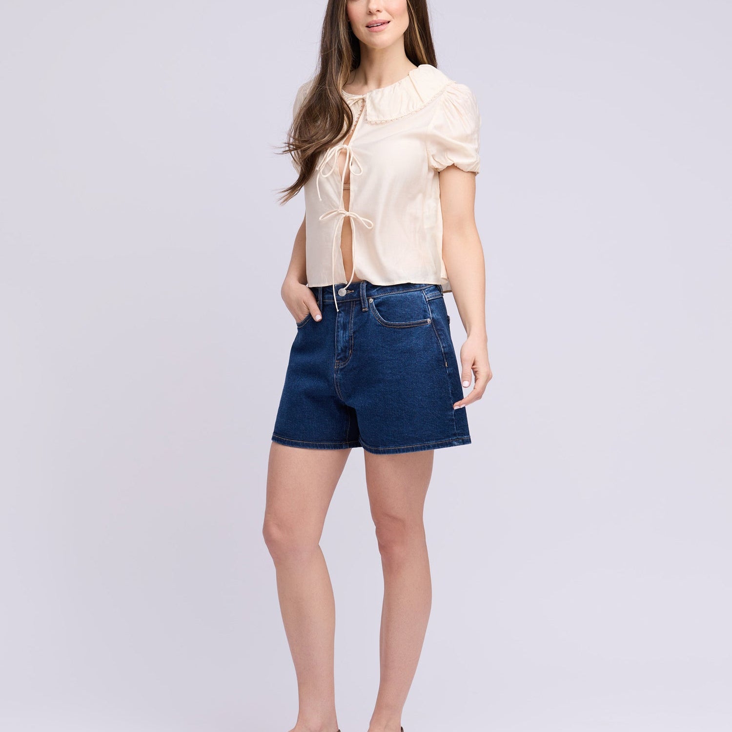 Nicole High-Rise 4" Denim Shorts – Yoga Jeans® Comfort
