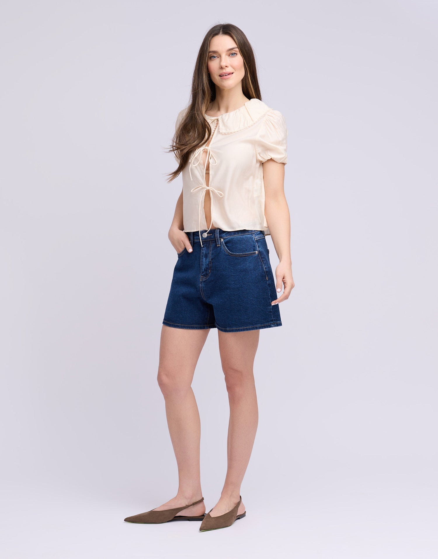 Nicole High-Rise 4" Denim Shorts – Yoga Jeans® Comfort