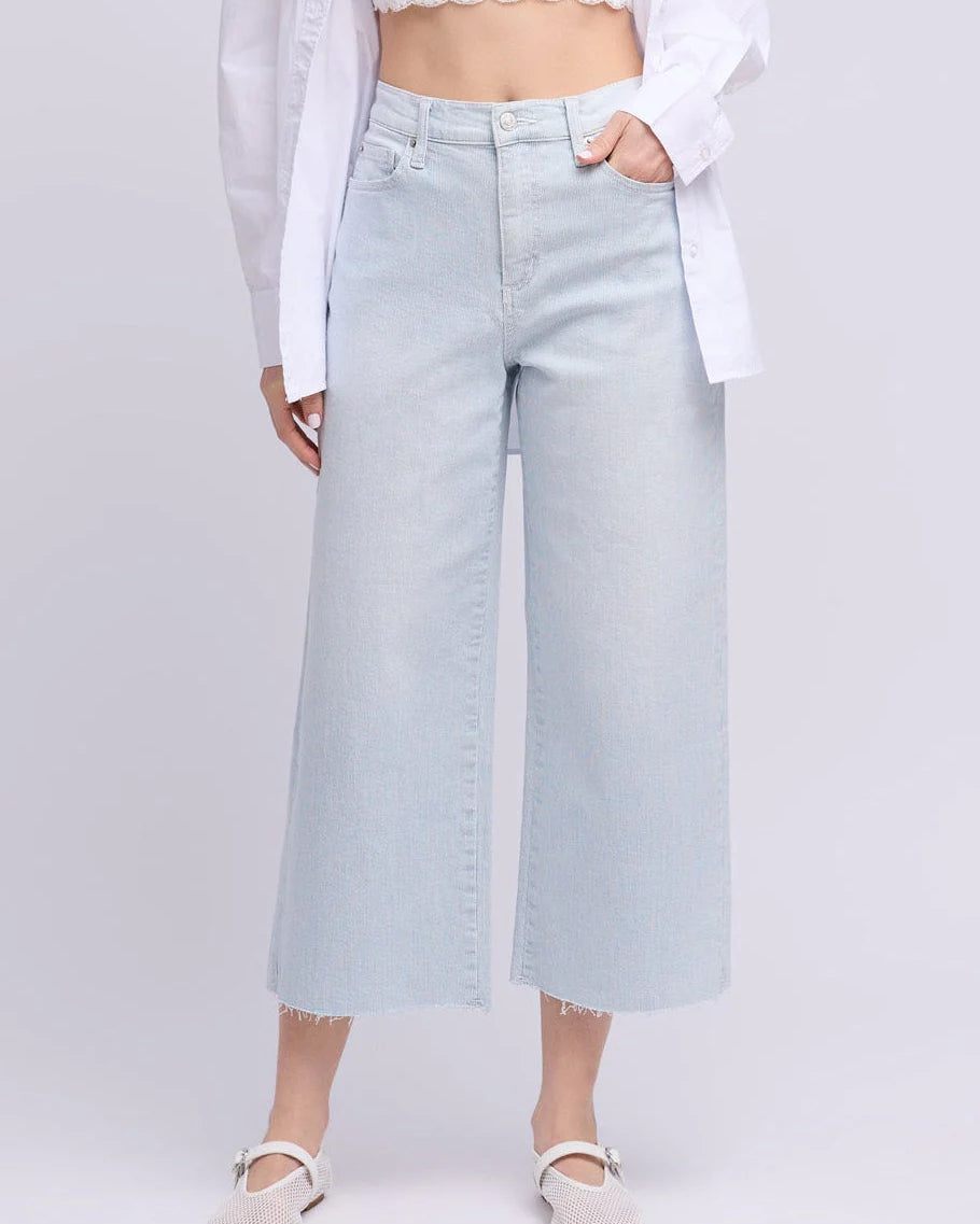Yoga Jeans - Lily Wide Pinstripe Classic Rise Jean - Selena