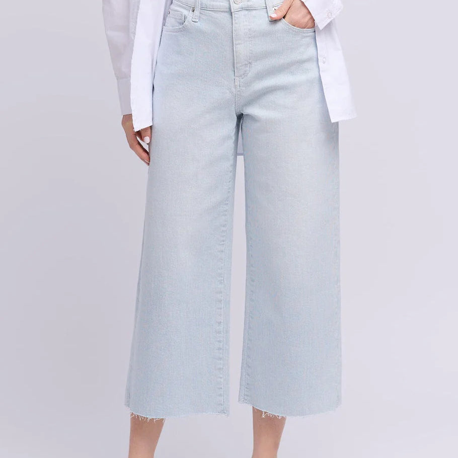 Yoga Jeans - Lily Wide Pinstripe Classic Rise Jean - Selena