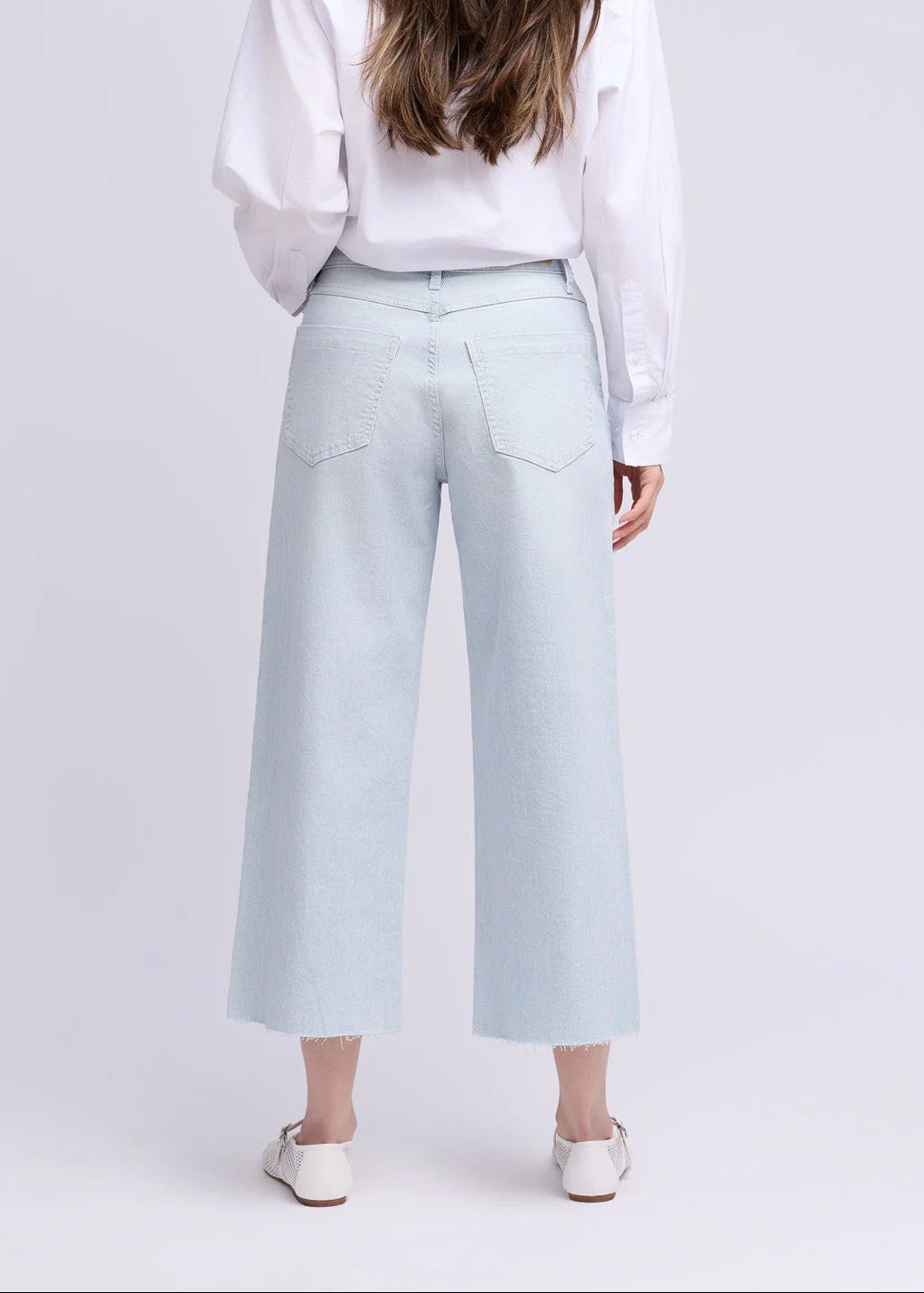Yoga Jeans - Lily Wide Pinstripe Classic Rise Jean - Selena
