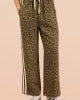 Very J Leopard Tape Detail Pants