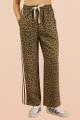 Very J Leopard Tape Detail Pants
